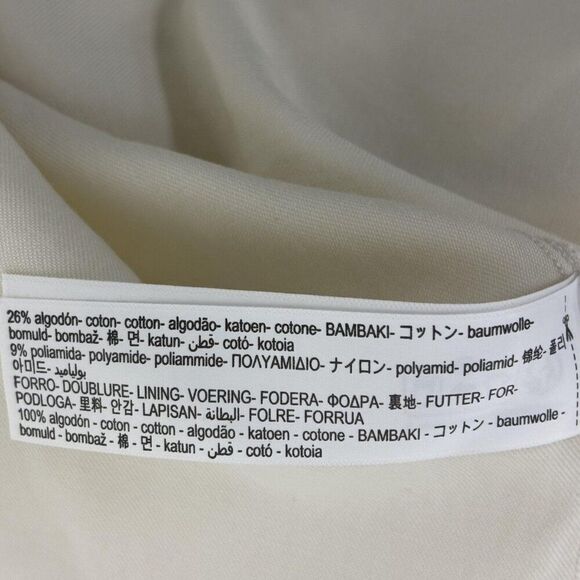 Massimo Dutti Womens Midi Dress Size S off White Halter Neck 6662/632 NWT - Picture 9 of 11